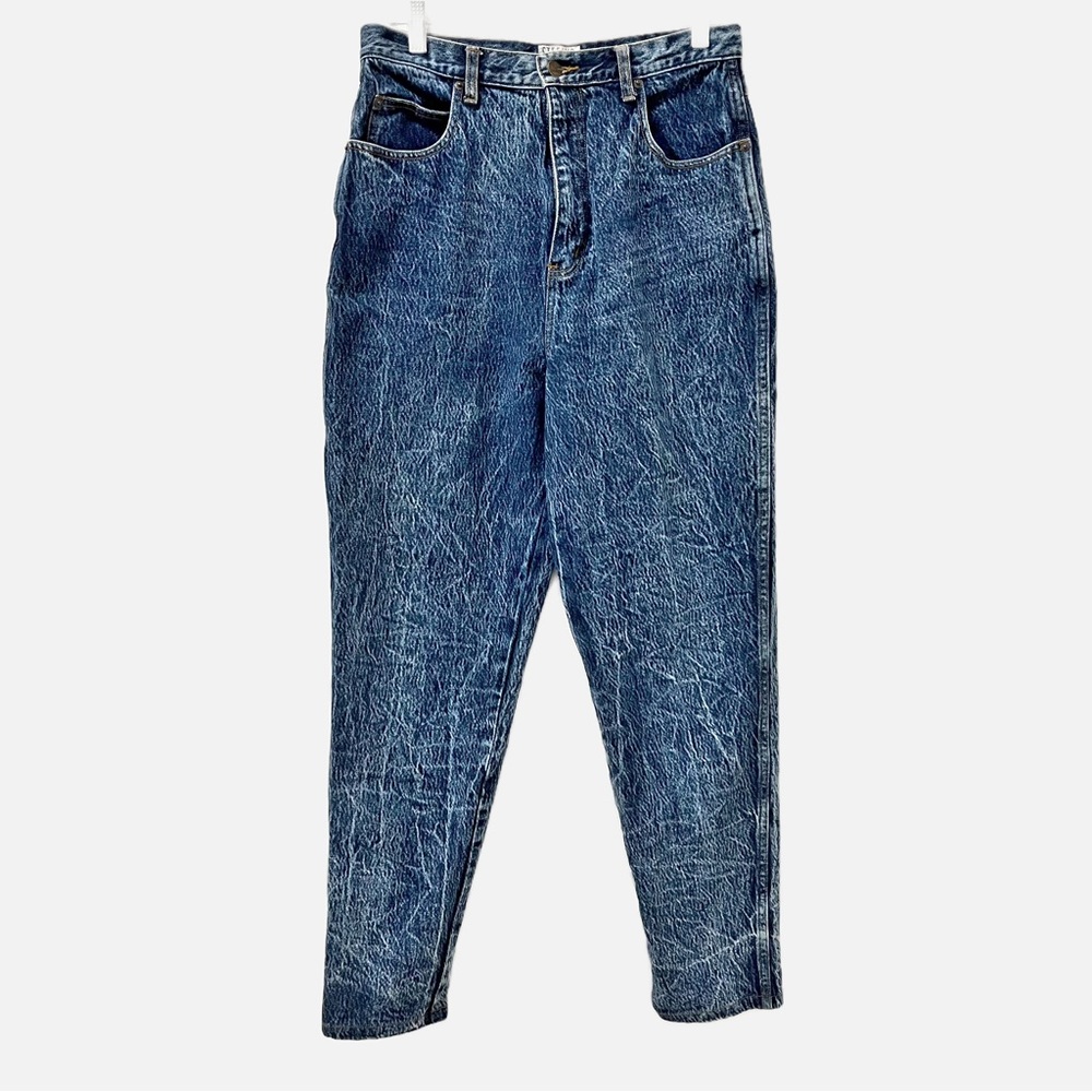 Stefano International High Waisted Acid Washed Jeans Size 12